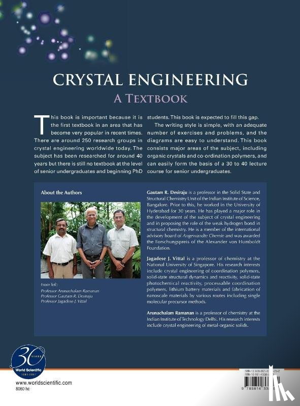 Desiraju, Gautam R (Indian Inst Of Science, Vittal, Jagadese J (Nus, Ramanan, Arunachalam (Indian Inst Of Technology Delhi - Crystal Engineering: A Textbook
