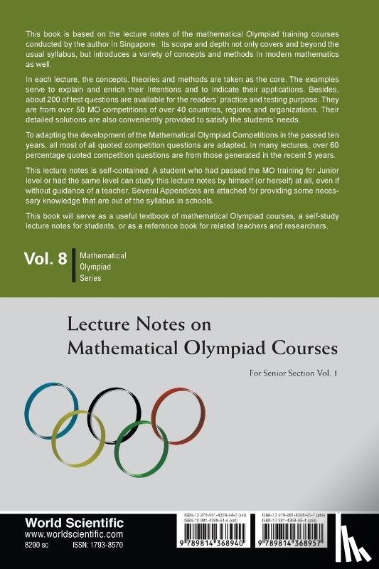 Xu, Jiagu (Former Prof Of Math - Lecture Notes On Mathematical Olympiad Courses: For Senior Section - Volume 1