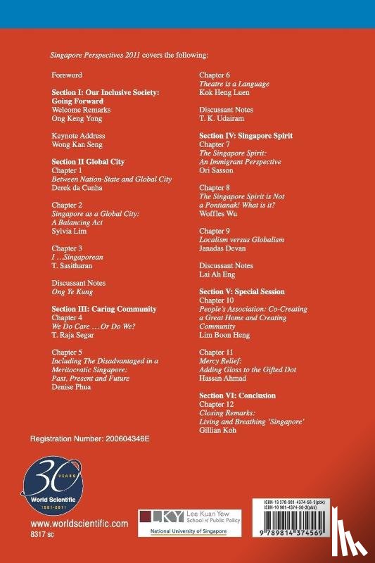  - Singapore Perspectives 2011: Our Inclusive Society: Going Forward