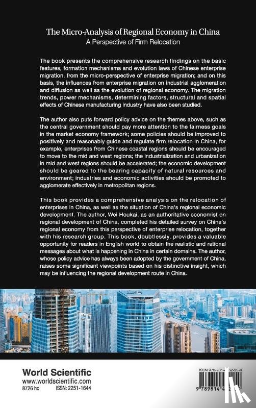 Wei, Houkai (Chinese Academy Of Social Sciences, Wang, Yeqiang (Chinese Academy Of Social Sciences, Bai, Mei (Chinese Academy Of Social Sciences - Micro-analysis Of Regional Economy In China, The: A Perspective Of Firm Relocation