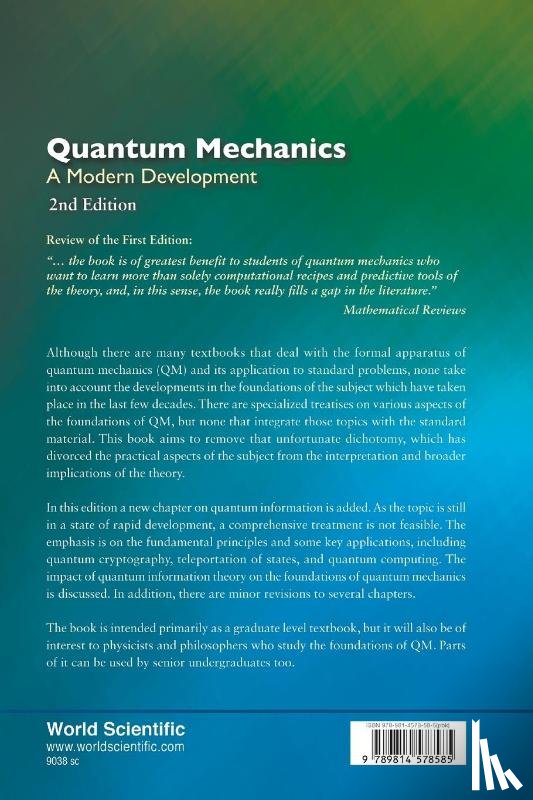 Ballentine, Leslie E (Simon Fraser Univ - Quantum Mechanics: A Modern Development (2nd Edition)