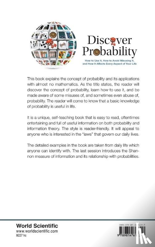 Ben-naim, Arieh (The Hebrew Univ Of Jerusalem - Discover Probability: How To Use It, How To Avoid Misusing It, And How It Affects Every Aspect Of Your Life