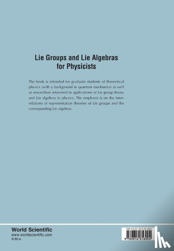 Das, Ashok (Univ Of Rochester, Okubo, Susumu (Univ Of Rochester - Lie Groups And Lie Algebras For Physicists
