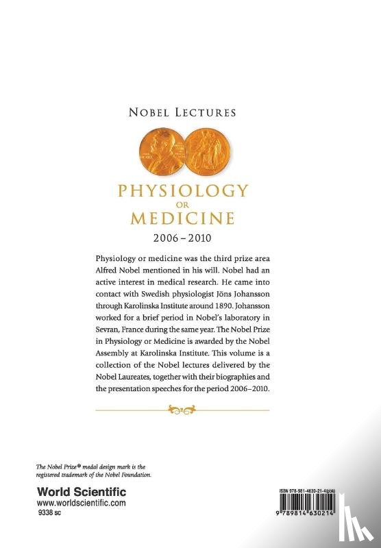  - Nobel Lectures In Physiology Or Medicine (2006-2010)