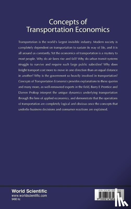 Prentice, Barry E (Univ Of Manitoba, Prokop, Darren (Univ Of Alaska Anchorage - Concepts Of Transportation Economics