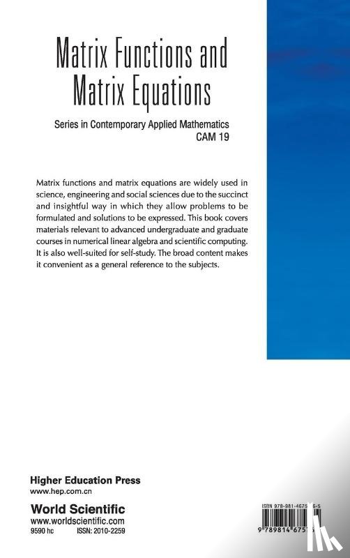  - Matrix Functions And Matrix Equations