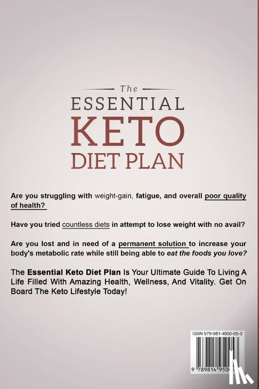 Jepson, Carl - Keto Meal Plan - The Essential Keto Diet Plan