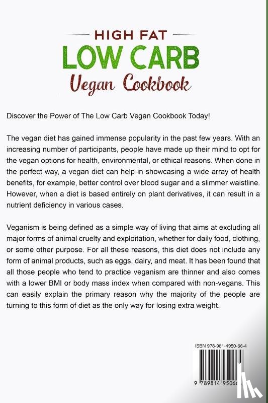 Kennedy, Sofia - High Fat Low Carb Vegan Book