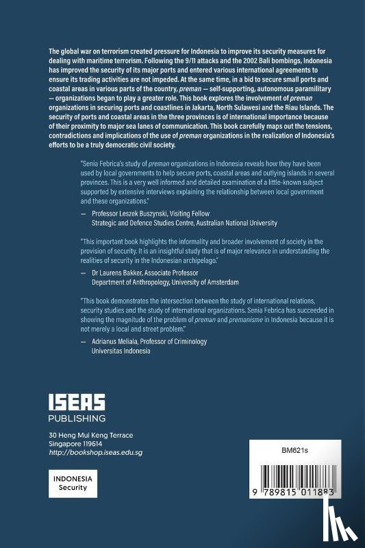 Febrica, Senia - Port Security and Preman Organizations in Indonesia