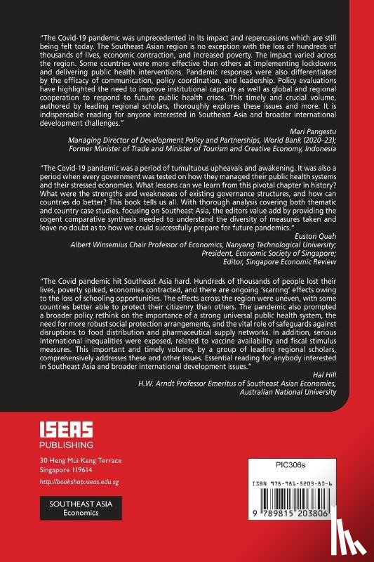 Aun, Lee Hwok, Negara, Siwage Dharma, Menon, Jayant - Learning from Covid-19 in Southeast Asia: Restriction, Relief, Recovery