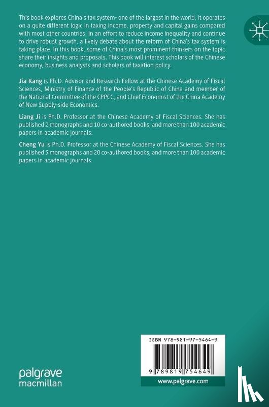 Kang, Jia, Ji, Liang, Yu, Cheng - Tackling Difficulties in Tax Administration Reform