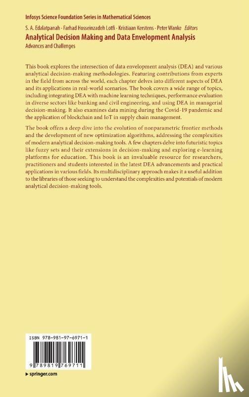  - Analytical Decision Making and Data Envelopment Analysis