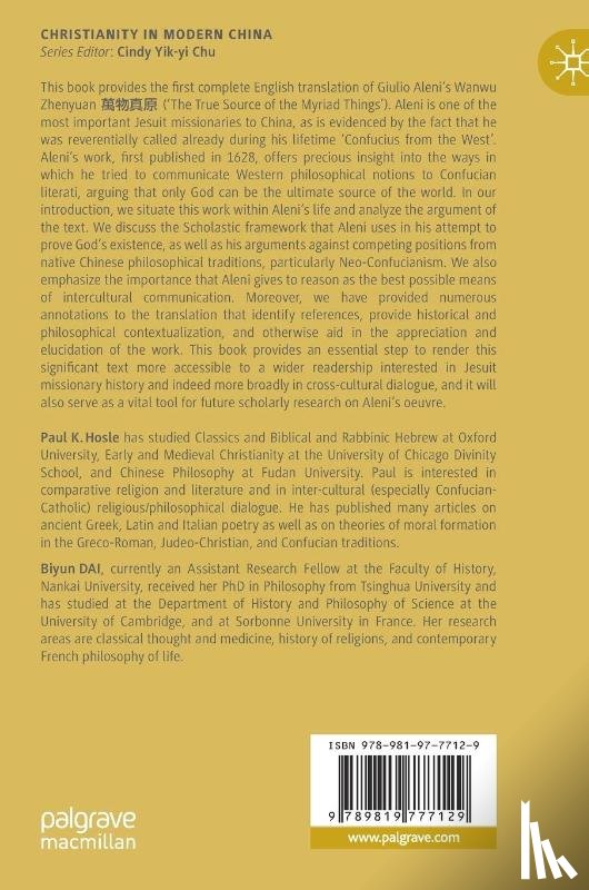 Hosle, Paul K., Dai, Biyun - Scholastic Metaphysics in Late Ming China