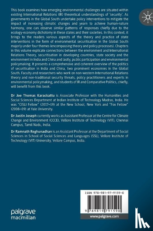  - Environmental Securitisation in India and China