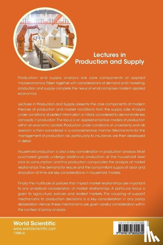 Barry K Goodwin - LECTURES IN PRODUCTION AND SUPPLY