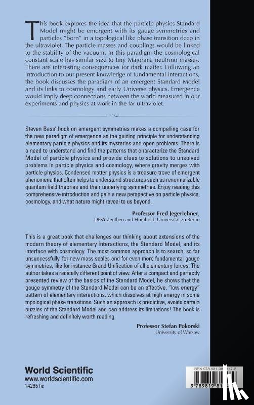 Steven D Bass - EMERGENT GAUGE SYMMETRIES IN PARTICLE PHYSICS AND COSMOLOGY