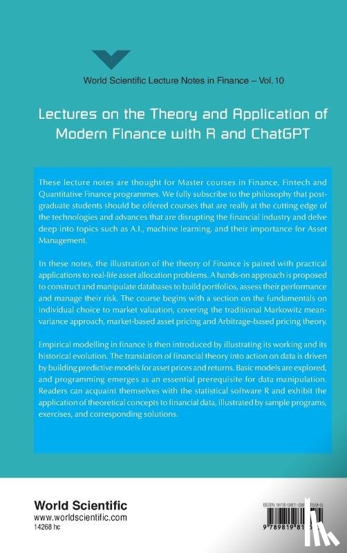 Carlo A Favero, Claudio Tebaldi - LECTURES THEORY & APPLN MODERN FINANCE WITH R & CHATGPT