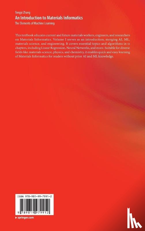 Zhang, Tongyi - An Introduction to Materials Informatics