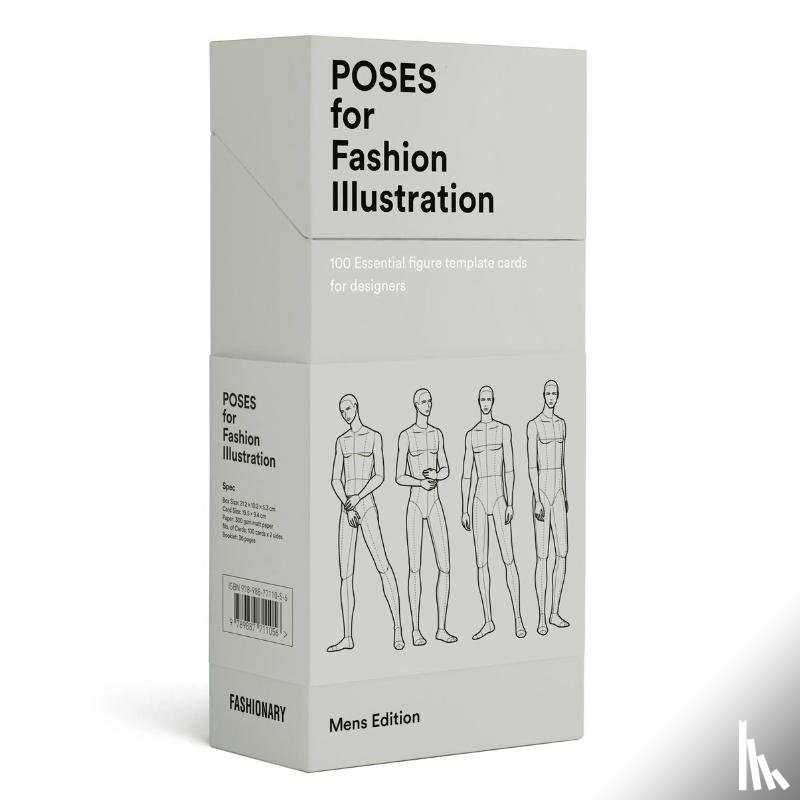 Fashionary - Poses for Fashion Illustration - Mens (Card Box)
