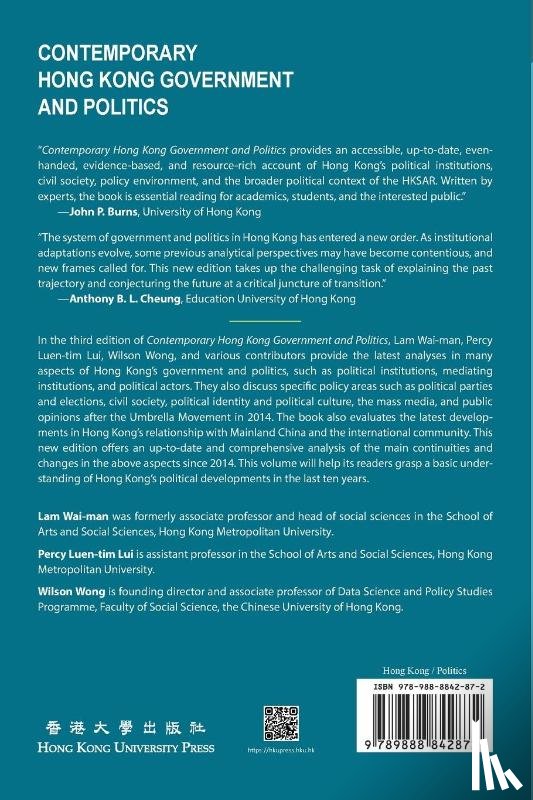  - Contemporary Hong Kong Government and Politics, Third Edition