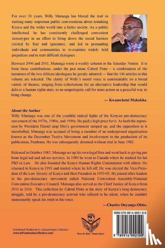 Mutunga, Willy - Cabral Pinto