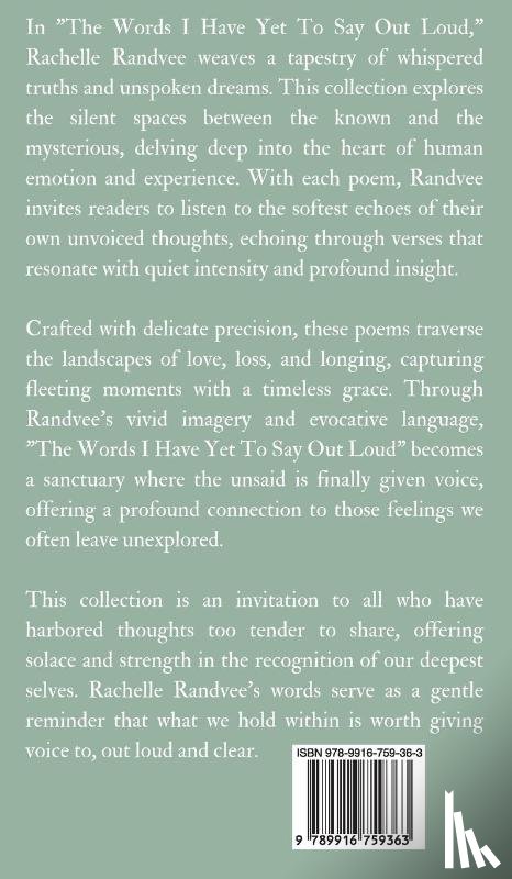 Randvee, Rachelle - The Words I Have Yet To Say Out Loud