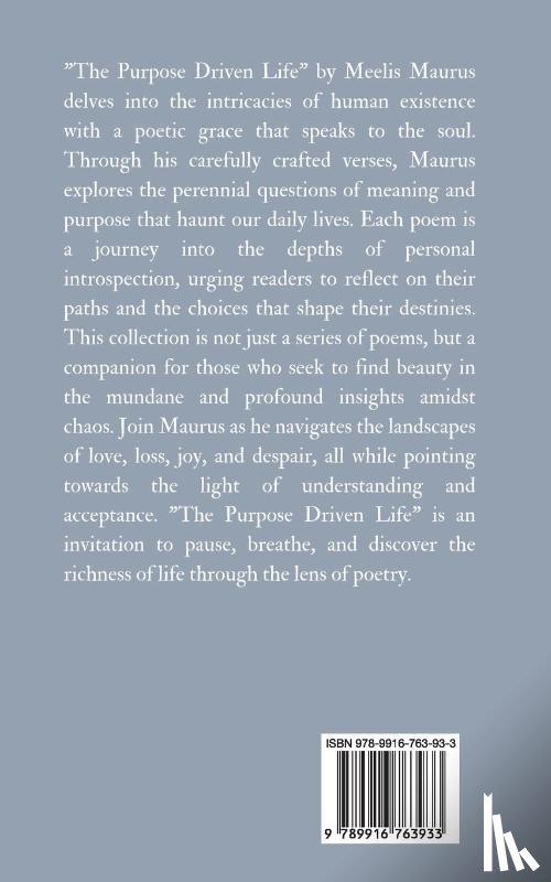 Maurus, Meelis - The Purpose Driven Life
