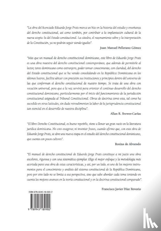 Jorge Prats, Eduardo - DERECHO CONSTITUCIONAL, Volumen I, 5a Edición