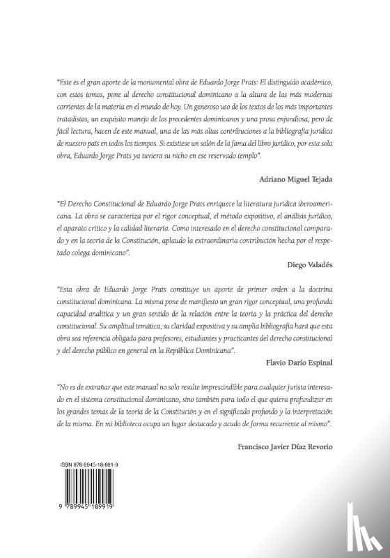 Jorge Prats, Eduardo - DERECHO CONSTITUCIONAL, Volumen II, 3a Edición