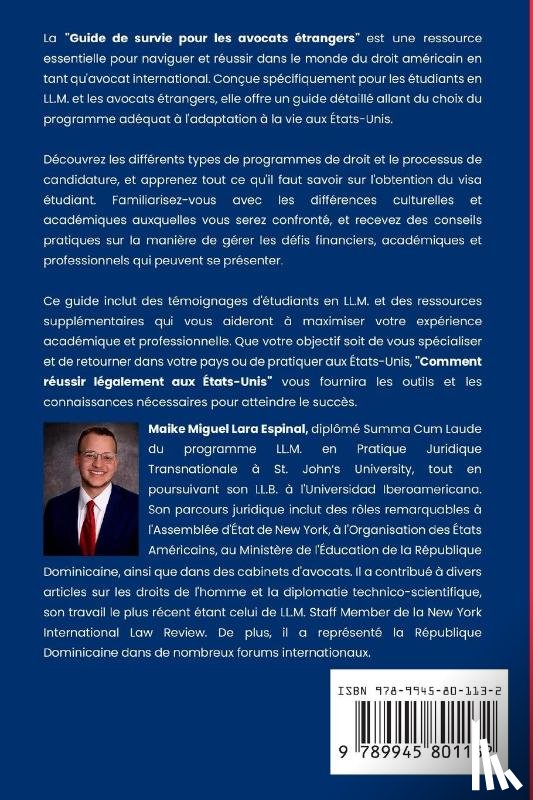 Lara Espinal, Maike M. - Comment réussir légalement aux États-Unis