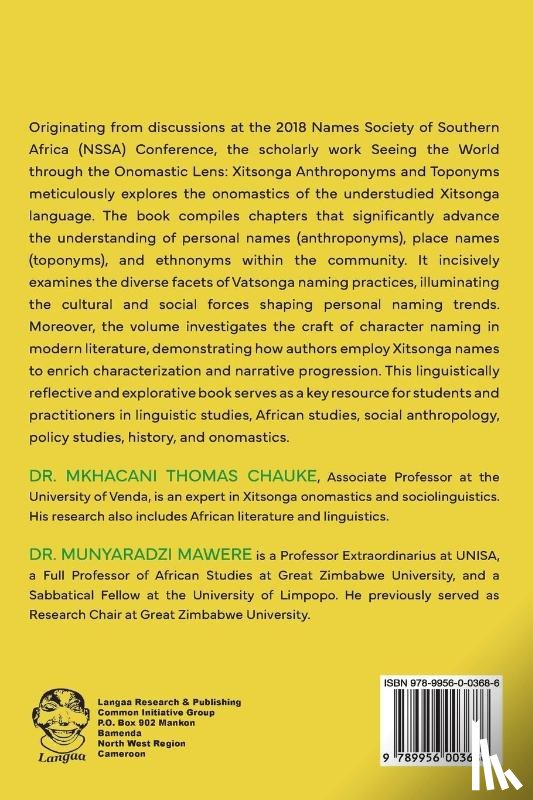 Mawere, Munyaradzi - Seeing the World through the Onomastic Lens