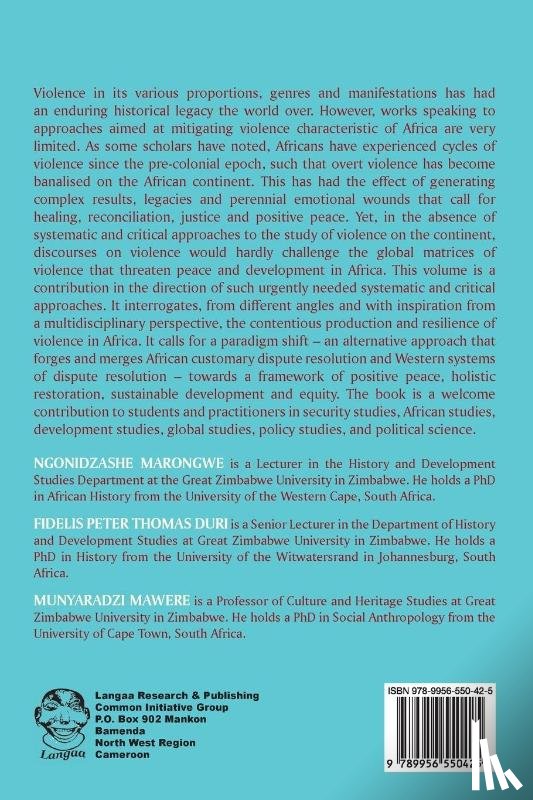  - Violence, Peace & Everyday Modes of Justice and Healing in Post-Colonial Africa