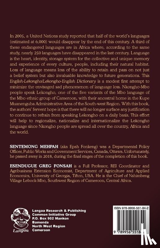 Mehpah, Sentemong, Fonsah, Esendugue Greg - English - Lekongho Dictionary