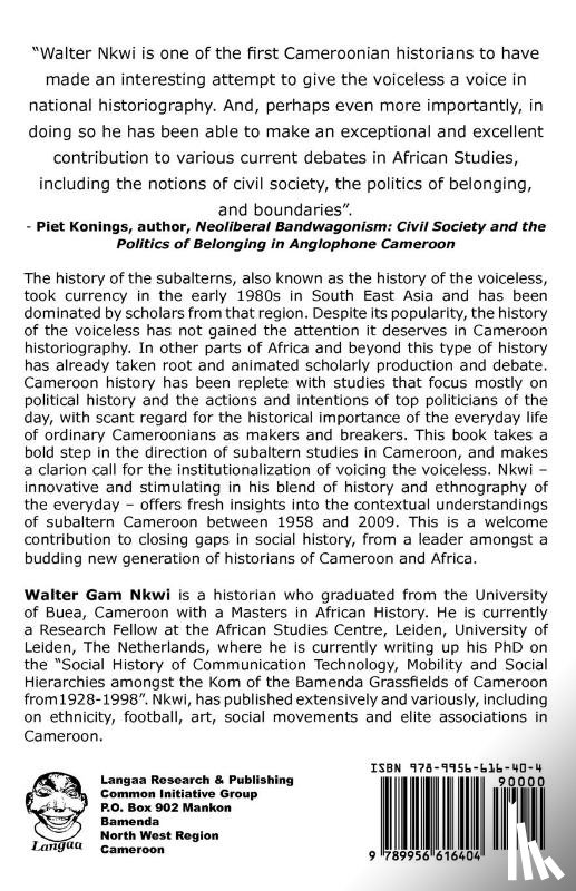 Gam, Walter - Voicing the Voiceless