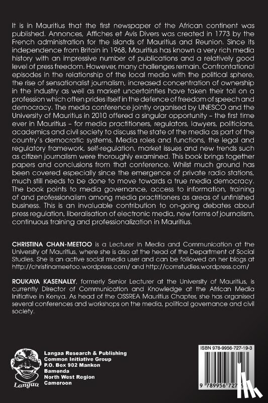  - Enhancing Democratic Systems. The Media in Mauritius