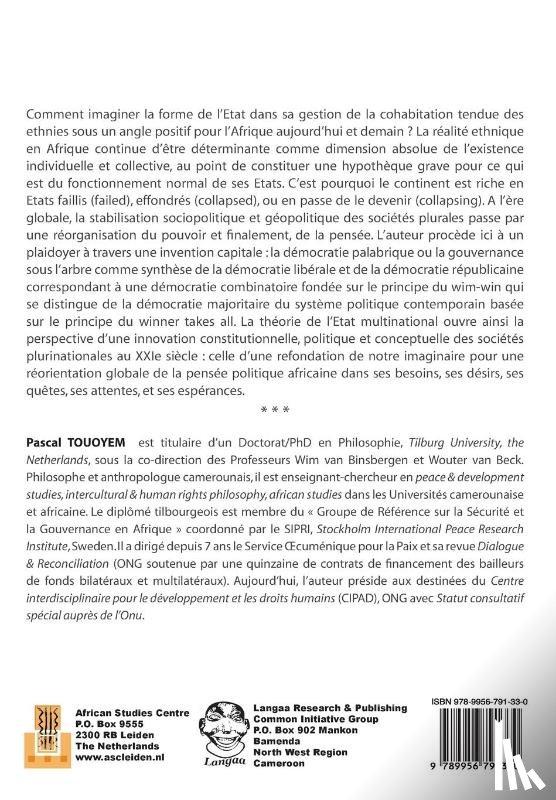 Touoyem, Pascal - Dynamiques de L'Ethnicite En Afrique. Elements Pour Une Theorie de L'Etat Multinational