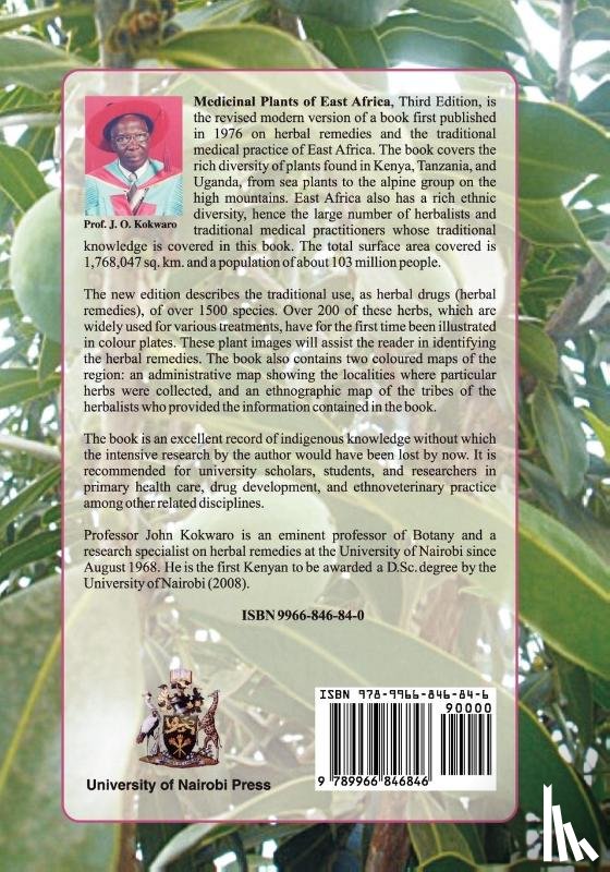 Kokwaro, John O, Kokwaro, J O - Medicinal Plants of East Africa. Third Edition