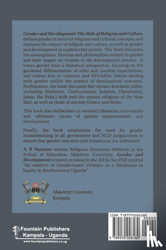Tuyizere, Alice P - Gender and Development. the Role of Religion and Culture