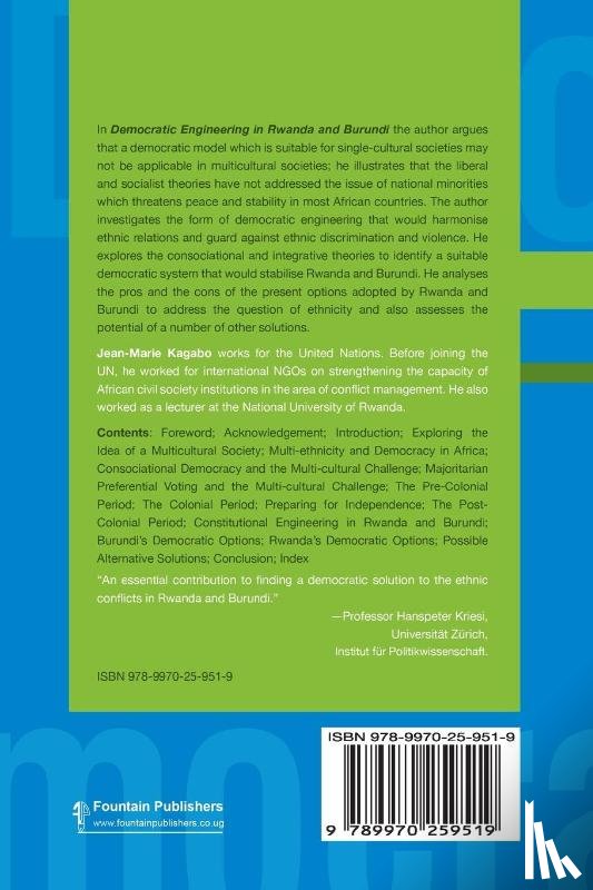 Kagabo, Jean-Marie - Democratic Engineering in Rwanda and Burundi