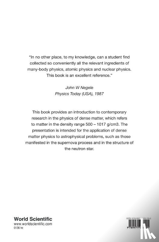 Leung, Y C (.) - Physics Of Dense Matter