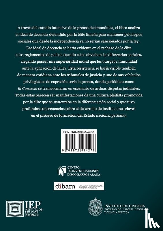 Whipple, Pablo - Whipple, P: Gente decente de Lima y su resistencia al orden