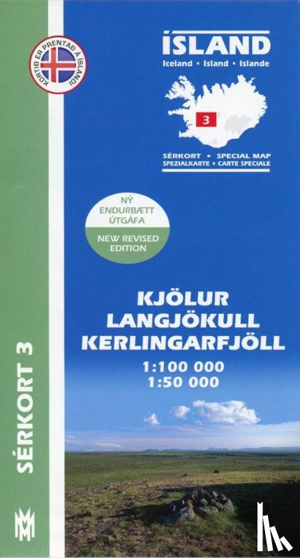  - Island Serkort 03 Kjölur - Langjökull - Kerlingarfjöll 1 : 100 000 / 1 : 50 000