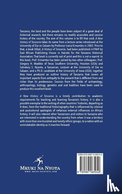 Kimambo, Isaria N., Maddox, Gregory H., Nyanto, Salvatory S. - A New History of Tanzania