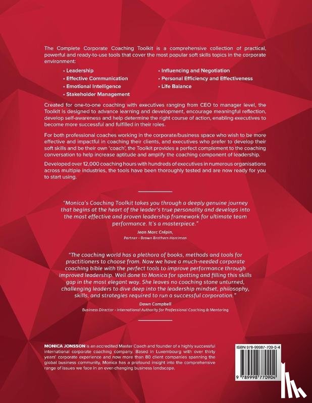Jonsson, Monica - The Complete Corporate Coaching Toolkit