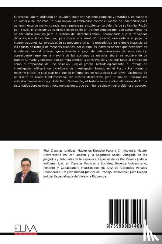 Cajo, Fredy Roberto Hidalgo - EL PROCESO LABORAL ORDINARIO EN IBEROAMÉRICA