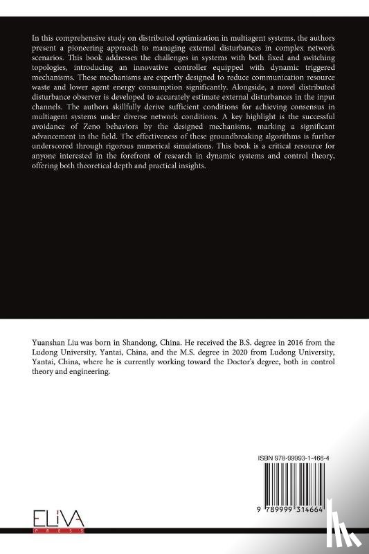 Liu, Yuanshan, Xia, Yude - Optimization Control for Multiagent Systems with Disturbances via Dynamic Triggered Mechanisms