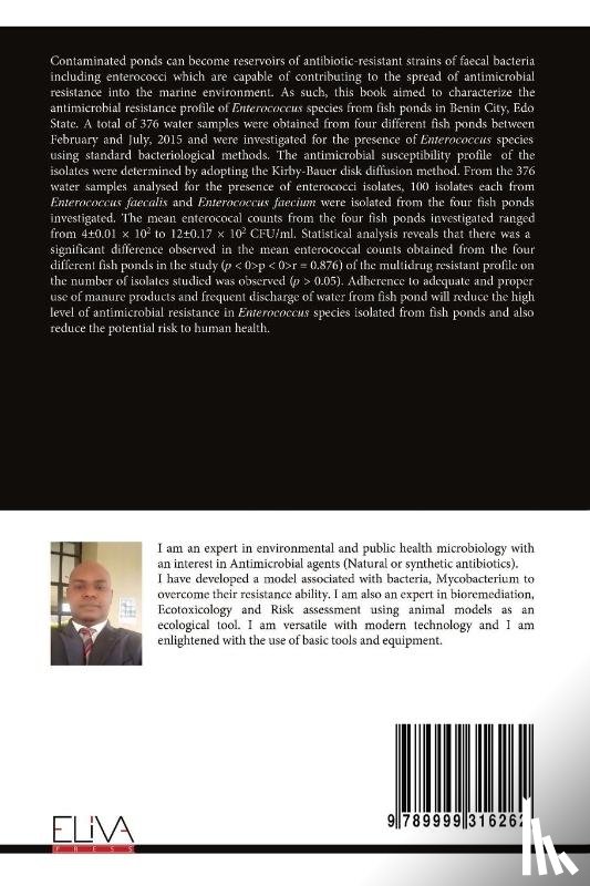 Onuoha, Thankgod - Antimicrobial Resistance Profile of Enterococcus Species Isolated from Fish Ponds