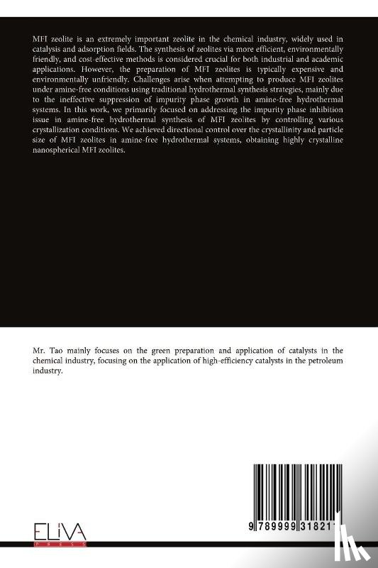 Tao, Jinquan - Synthesis of Nanospherical MFI Zeolite via Hydrothermal Method