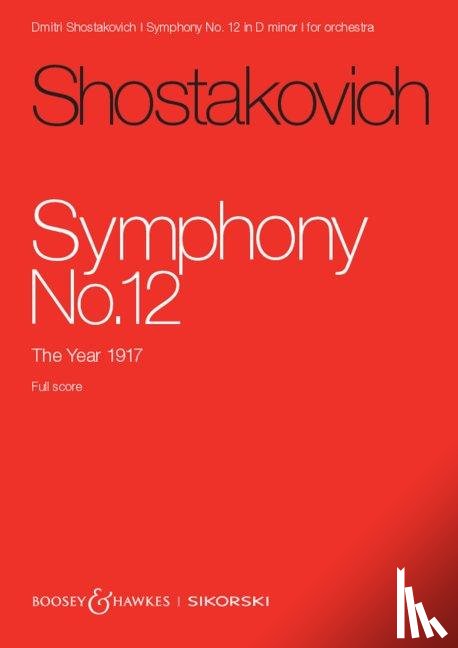 Schostakowitsch, Dmitrij - Sinfonie Nr. 12