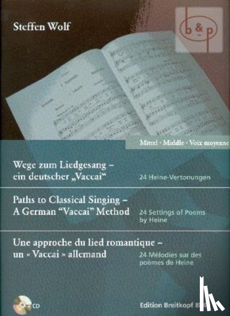 Wolf, Steffen - Wege zum Liedgesang - mittlere Stimme